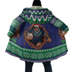 Merry Haka Warriors Personalised Cloak Christmas Rugby League Spirit - Aussie Hoodie