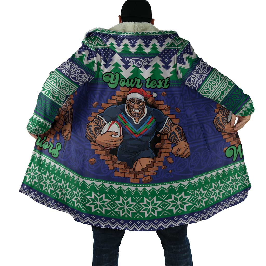 Merry Haka Warriors Personalised Cloak Christmas Rugby League Spirit - Aussie Hoodie