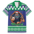 Merry Haka Warriors Personalised Family Matching Puletasi and Hawaiian Shirt Christmas Rugby League Spirit - Aussie Hoodie