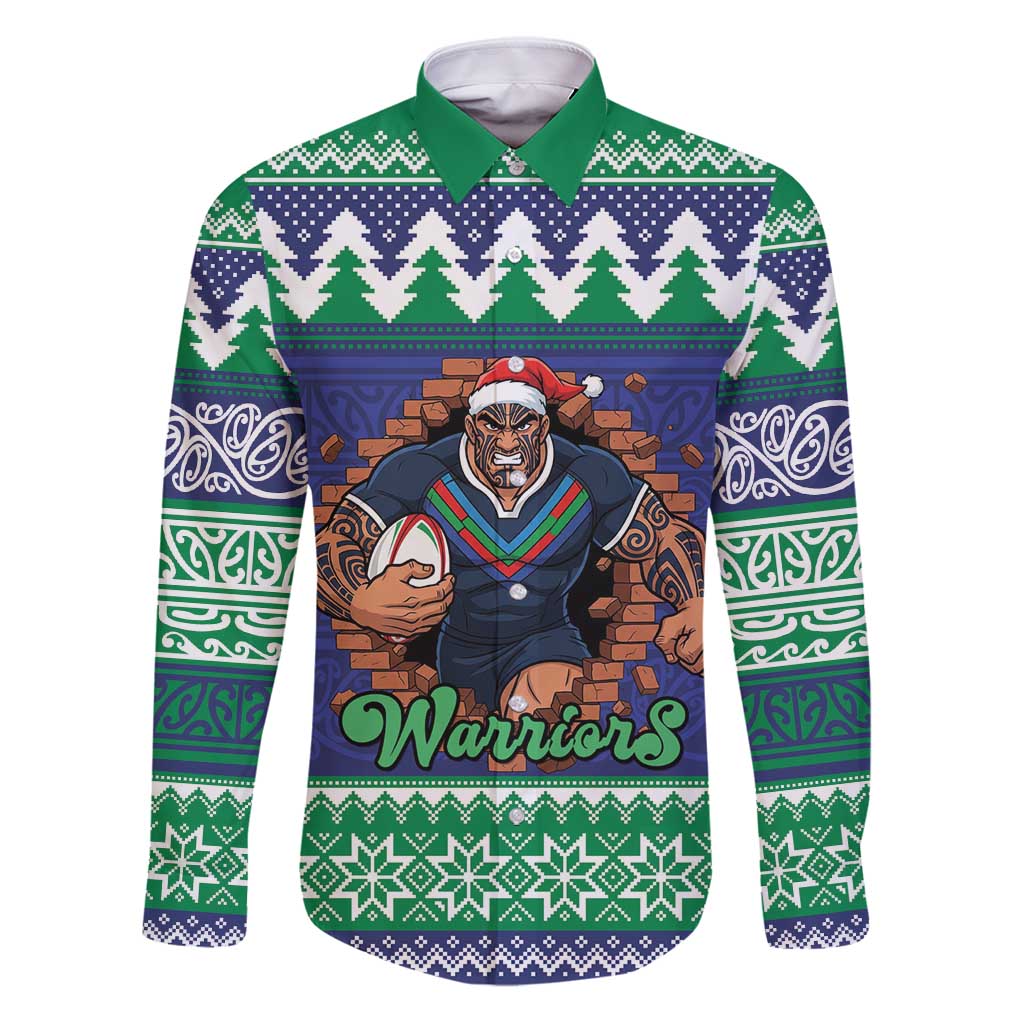 Merry Haka Warriors Personalised Family Matching Puletasi and Hawaiian Shirt Christmas Rugby League Spirit - Aussie Hoodie