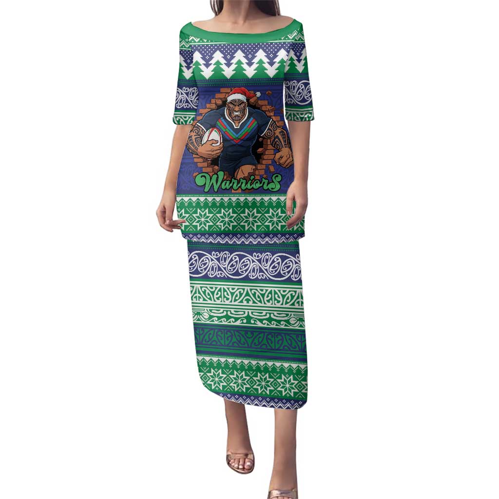 Merry Haka Warriors Personalised Family Matching Puletasi and Hawaiian Shirt Christmas Rugby League Spirit - Aussie Hoodie
