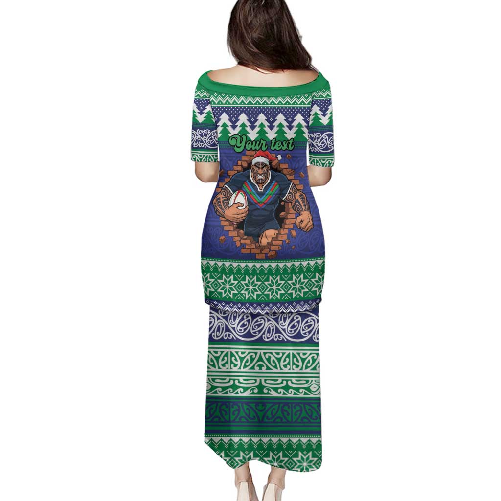 Merry Haka Warriors Personalised Family Matching Puletasi and Hawaiian Shirt Christmas Rugby League Spirit - Aussie Hoodie
