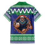 Merry Haka Warriors Personalised Family Matching Tank Maxi Dress and Hawaiian Shirt Christmas Rugby League Spirit - Aussie Hoodie