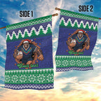 Merry Haka Warriors Personalised Garden Flag Christmas Rugby League Spirit - Aussie Hoodie