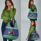 Merry Haka Warriors Personalised Grocery Bag Christmas Rugby League Spirit - Aussie Hoodie