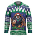 Merry Haka Warriors Personalised Hockey Jersey Christmas Rugby League Spirit - Aussie Hoodie