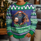 Merry Haka Warriors Personalised Kid Ugly Christmas Sweater Christmas Rugby League Spirit - Aussie Hoodie