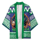 Merry Haka Warriors Personalised Kimono Christmas Rugby League Spirit - Aussie Hoodie