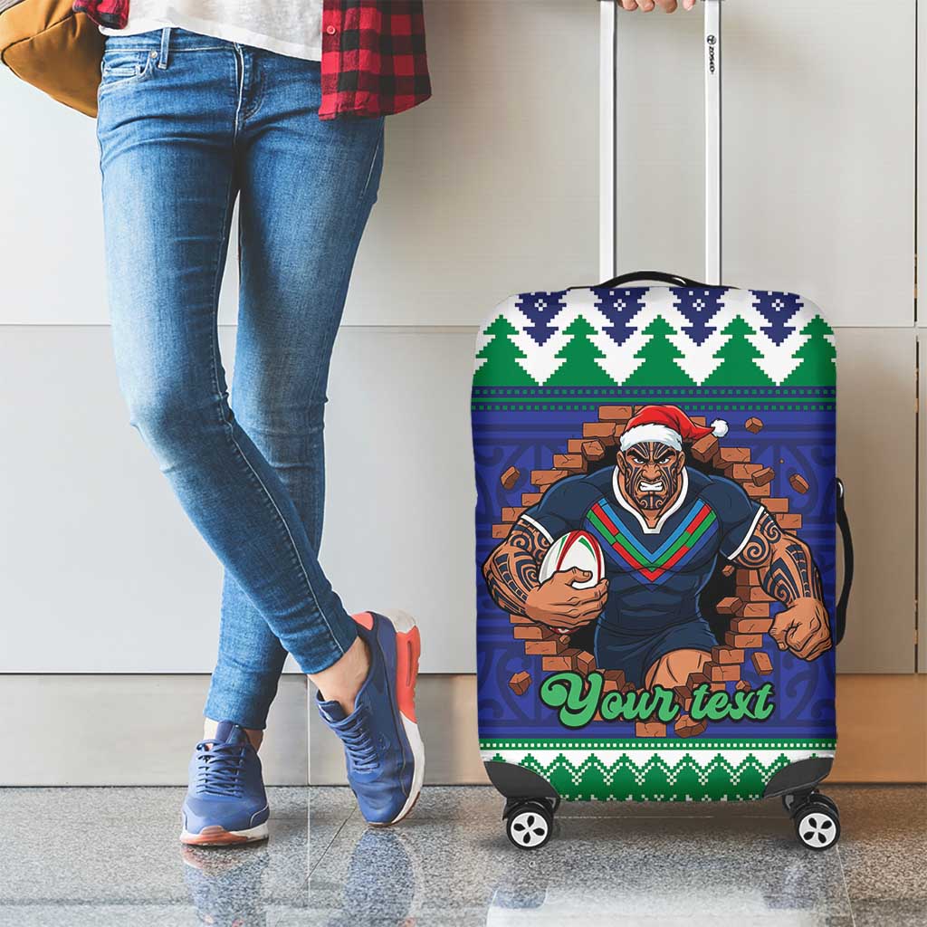 Merry Haka Warriors Personalised Luggage Cover Christmas Rugby League Spirit - Aussie Hoodie