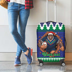 Merry Haka Warriors Personalised Luggage Cover Christmas Rugby League Spirit - Aussie Hoodie