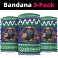Merry Haka Warriors Personalised Neck Gaiter Christmas Rugby League Spirit - Aussie Hoodie