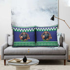 Merry Haka Warriors Personalised Pillow Cover Christmas Rugby League Spirit - Aussie Hoodie