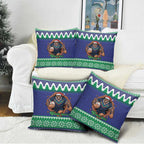 Merry Haka Warriors Personalised Pillow Cover Christmas Rugby League Spirit - Aussie Hoodie