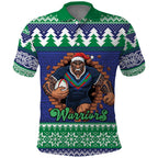 Merry Haka Warriors Personalised Polo Shirt Christmas Rugby League Spirit - Aussie Hoodie