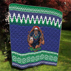 Merry Haka Warriors Personalised Quilt Christmas Rugby League Spirit - Aussie Hoodie