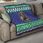 Merry Haka Warriors Personalised Quilt Christmas Rugby League Spirit - Aussie Hoodie
