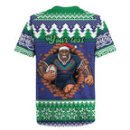 Merry Haka Warriors Personalised Rugby Jersey Christmas Rugby League Spirit - Aussie Hoodie