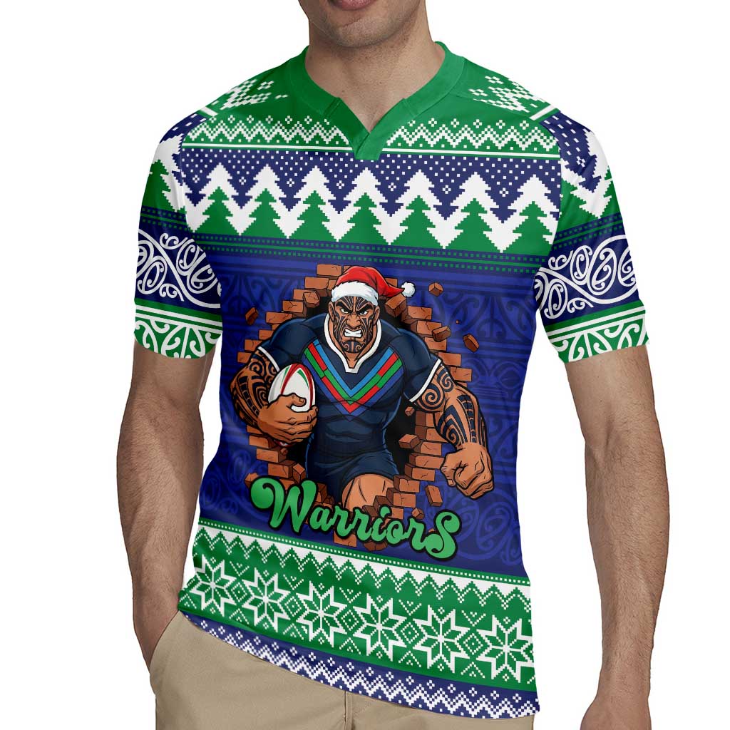 Merry Haka Warriors Personalised Rugby Jersey Christmas Rugby League Spirit - Aussie Hoodie