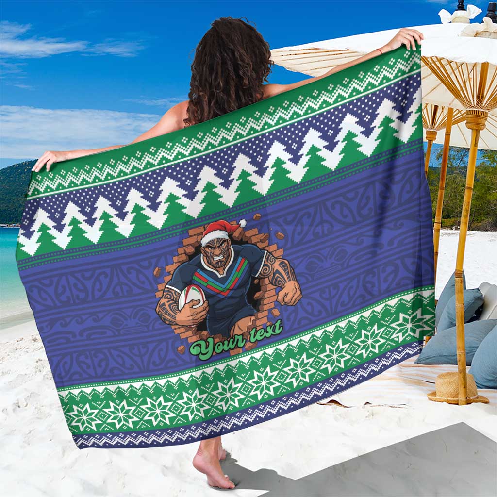 Merry Haka Warriors Personalised Sarong Christmas Rugby League Spirit - Aussie Hoodie