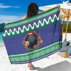 Merry Haka Warriors Personalised Sarong Christmas Rugby League Spirit - Aussie Hoodie