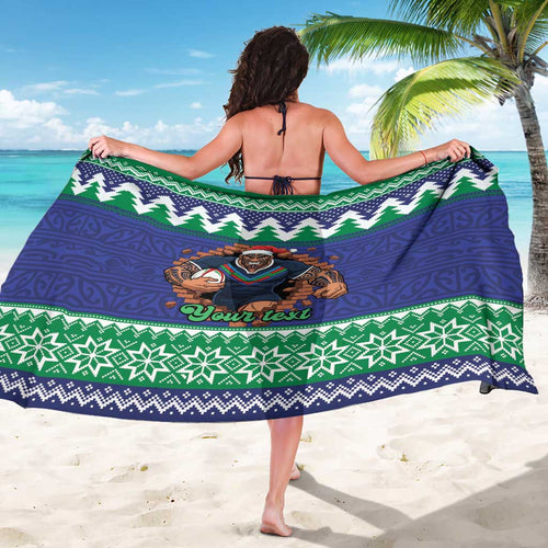 Merry Haka Warriors Personalised Sarong Christmas Rugby League Spirit - Aussie Hoodie