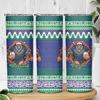 Merry Haka Warriors Personalised Skinny Tumbler Christmas Rugby League Spirit - Aussie Hoodie