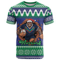 Merry Haka Warriors Personalised T Shirt Christmas Rugby League Spirit - Aussie Hoodie