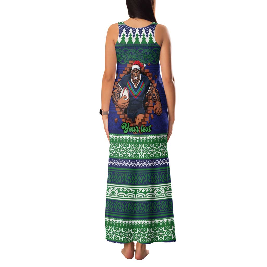 Merry Haka Warriors Personalised Tank Maxi Dress Christmas Rugby League Spirit - Aussie Hoodie