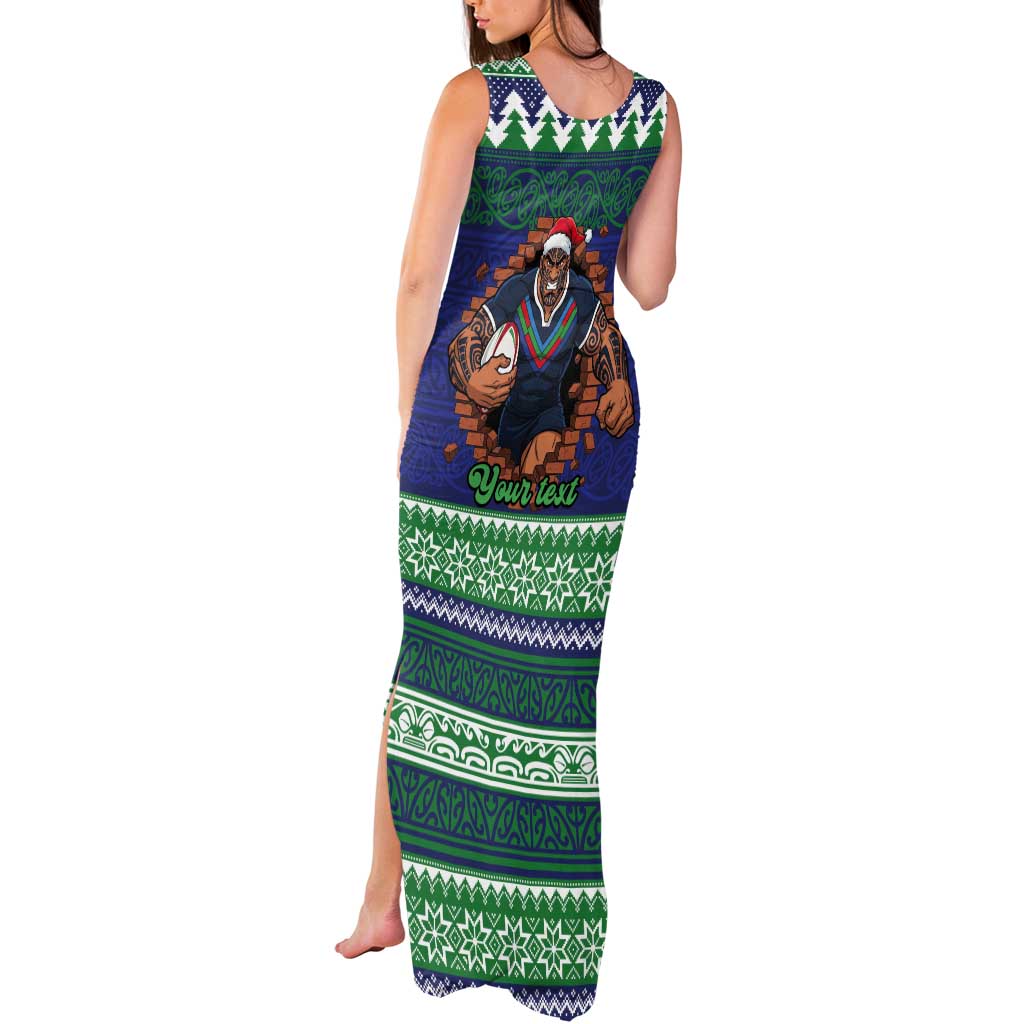 Merry Haka Warriors Personalised Tank Maxi Dress Christmas Rugby League Spirit - Aussie Hoodie