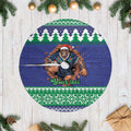 Merry Haka Warriors Personalised Tree Skirt Christmas Rugby League Spirit - Aussie Hoodie