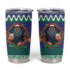 Merry Haka Warriors Personalised Tumbler Cup Christmas Rugby League Spirit - Aussie Hoodie