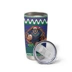 Merry Haka Warriors Personalised Tumbler Cup Christmas Rugby League Spirit - Aussie Hoodie