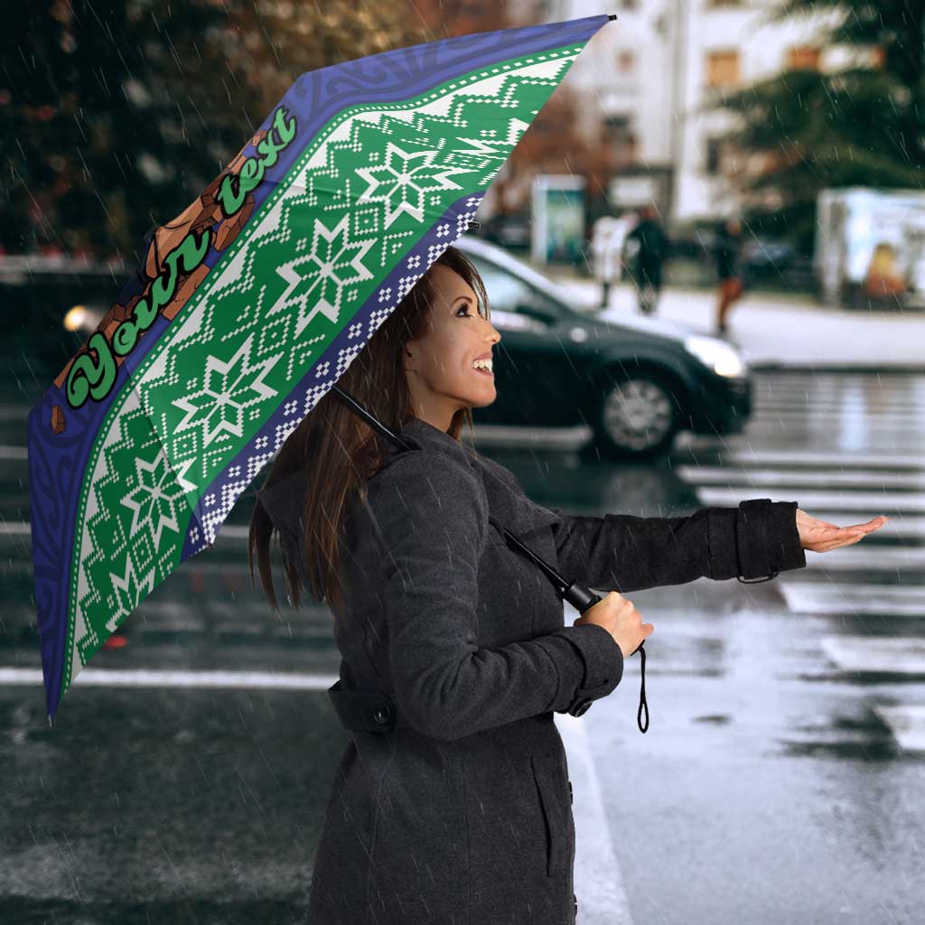 Merry Haka Warriors Personalised Umbrella Christmas Rugby League Spirit - Aussie Hoodie