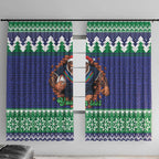 Merry Haka Warriors Personalised Window Curtain Christmas Rugby League Spirit - Aussie Hoodie