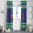 Merry Haka Warriors Personalised Window Curtain Christmas Rugby League Spirit - Aussie Hoodie
