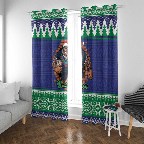 Merry Haka Warriors Personalised Window Curtain Christmas Rugby League Spirit - Aussie Hoodie