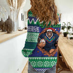 Merry Haka Warriors Personalised Women Casual Shirt Christmas Rugby League Spirit - Aussie Hoodie
