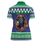 Merry Haka Warriors Personalised Women Polo Shirt Christmas Rugby League Spirit - Aussie Hoodie