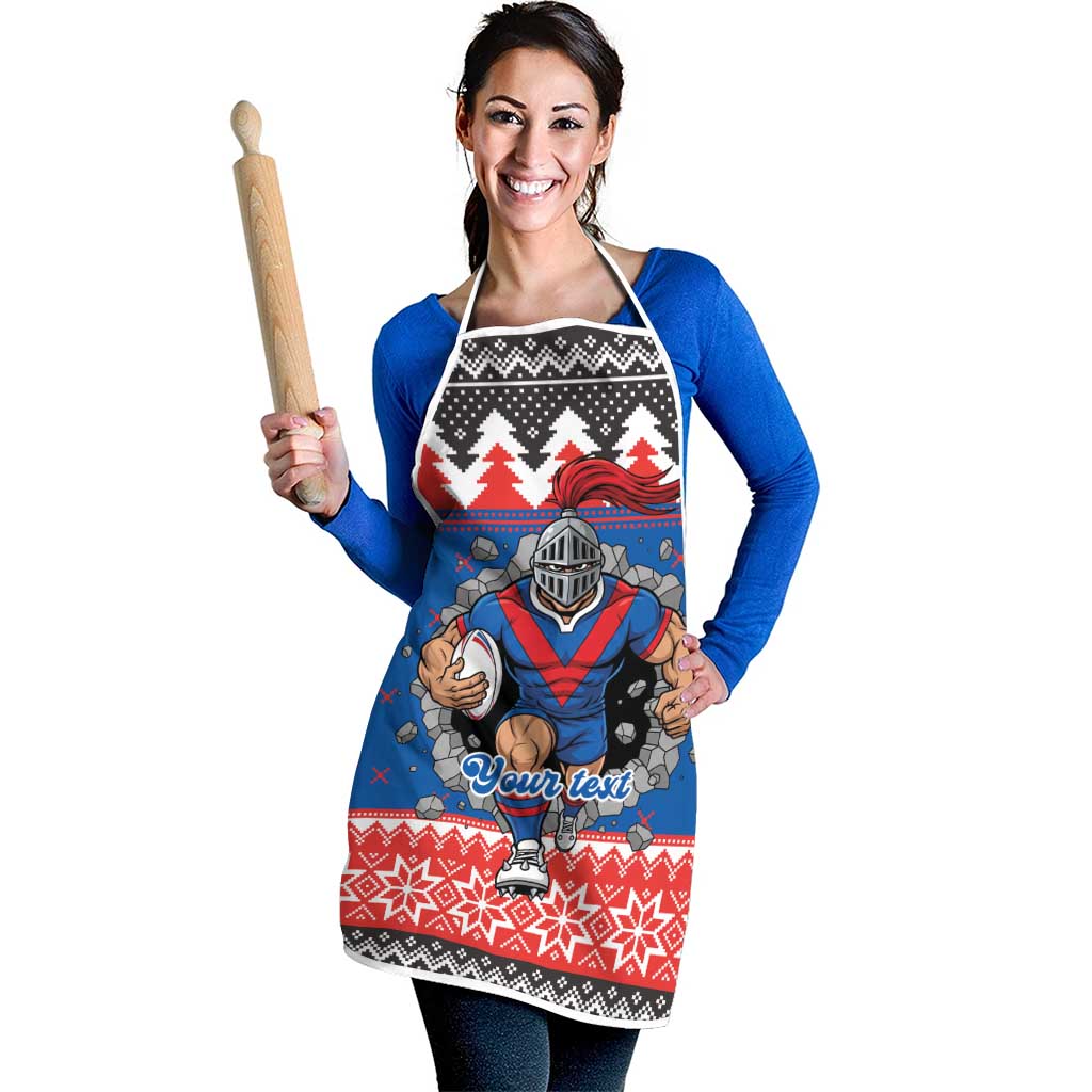 Merry Knights Newcastle Pride Personalised Apron Christmas Rugby League Spirit - Aussie Hoodie