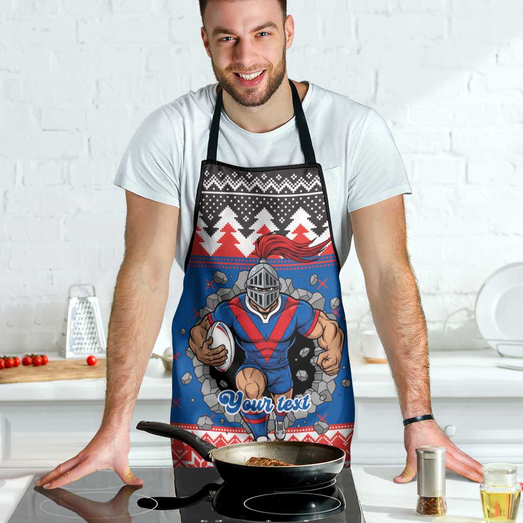 Merry Knights Newcastle Pride Personalised Apron Christmas Rugby League Spirit - Aussie Hoodie