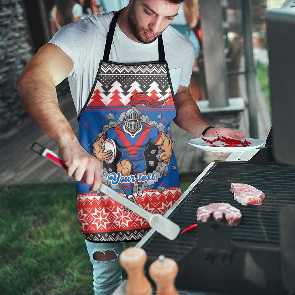 Merry Knights Newcastle Pride Personalised Apron Christmas Rugby League Spirit - Aussie Hoodie