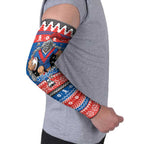Merry Knights Newcastle Pride Personalised Arm Sleeves Christmas Rugby League Spirit - Aussie Hoodie