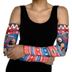 Merry Knights Newcastle Pride Personalised Arm Sleeves Christmas Rugby League Spirit - Aussie Hoodie