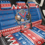 Merry Knights Newcastle Pride Personalised Back Car Seat Cover Christmas Rugby League Spirit - Aussie Hoodie