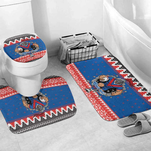 Merry Knights Newcastle Pride Personalised Bathroom Set Christmas Rugby League Spirit - Aussie Hoodie
