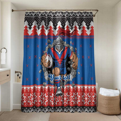 Merry Knights Newcastle Pride Personalised Bathroom Set Christmas Rugby League Spirit - Aussie Hoodie