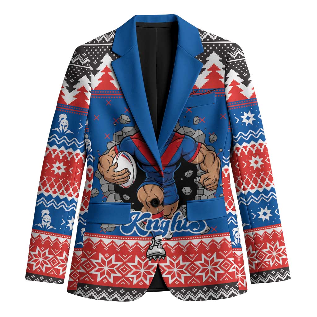 Merry Knights Newcastle Pride Personalised Blazer Christmas Rugby League Spirit - Aussie Hoodie