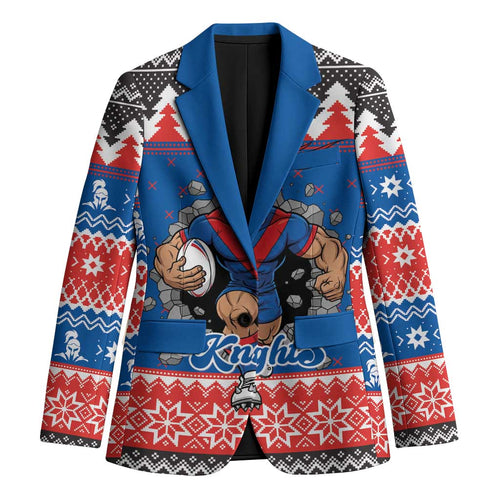 Merry Knights Newcastle Pride Personalised Blazer Christmas Rugby League Spirit - Aussie Hoodie