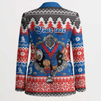 Merry Knights Newcastle Pride Personalised Blazer Christmas Rugby League Spirit - Aussie Hoodie