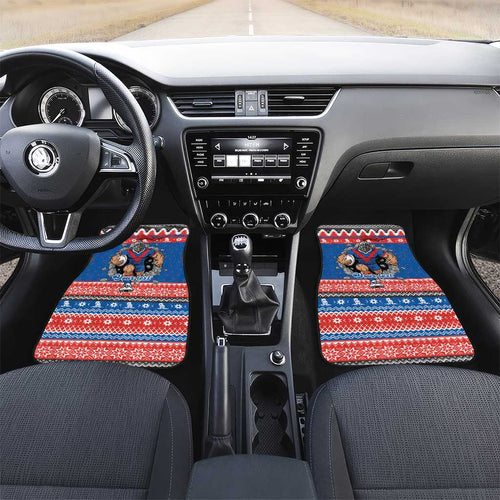 Merry Knights Newcastle Pride Personalised Car Mats Christmas Rugby League Spirit - Aussie Hoodie